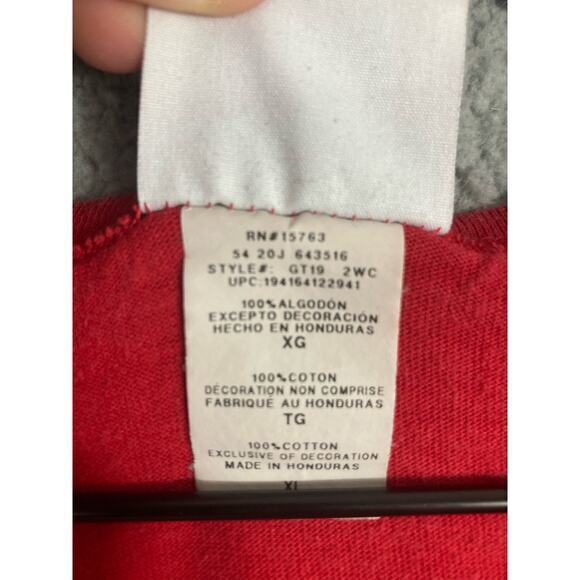 Champion Heritage Graphic Spellout Tee Red Crew Neck Short‎ Sleeve Men's XL - Picture 3 of 8